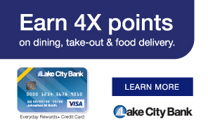 Lake City Bank credit card promotion. Click to learn more
