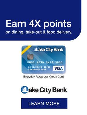Lake City Bank credit card promotion. Click to learn more