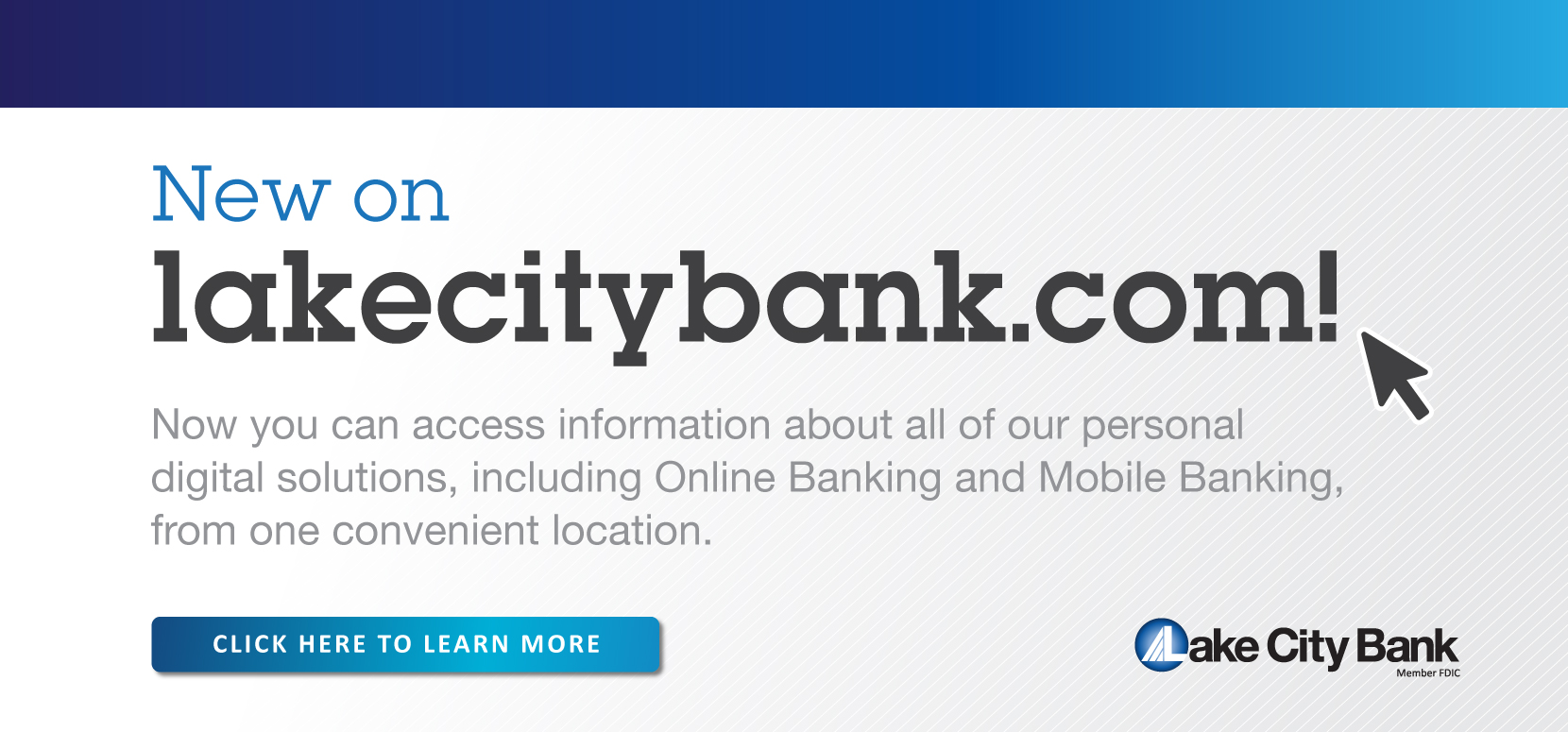 Home Lake City Bank Northern and Central Indiana