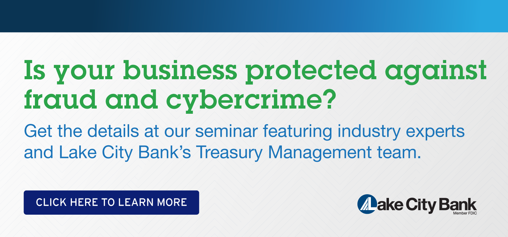 Click here to learn more about our business fraud seminar