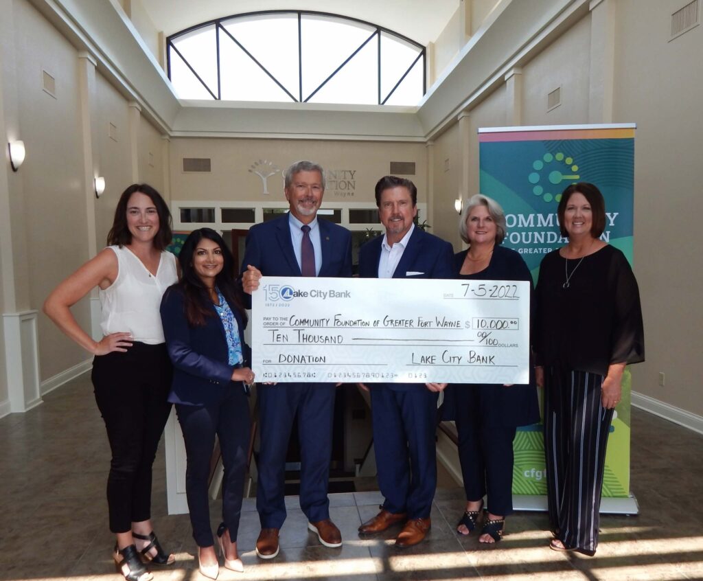 Donation presentation to Greater Fort Wayne