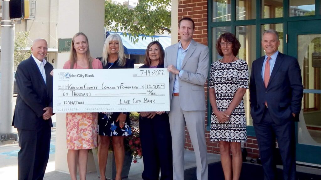 Donation presentation to Kosciusko County
