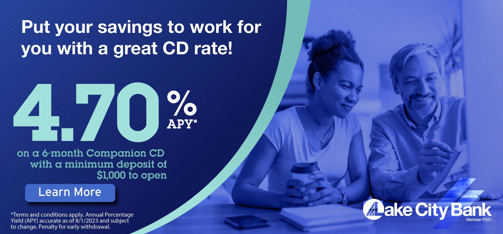 4.70% 8-month Companion CD Offer - Learn More