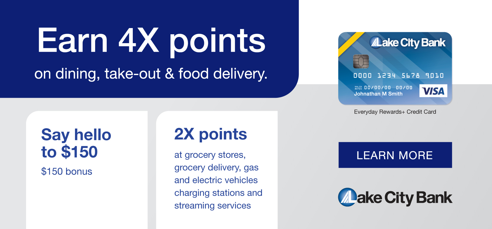 Credit Card Offer 4x points on select purchases.