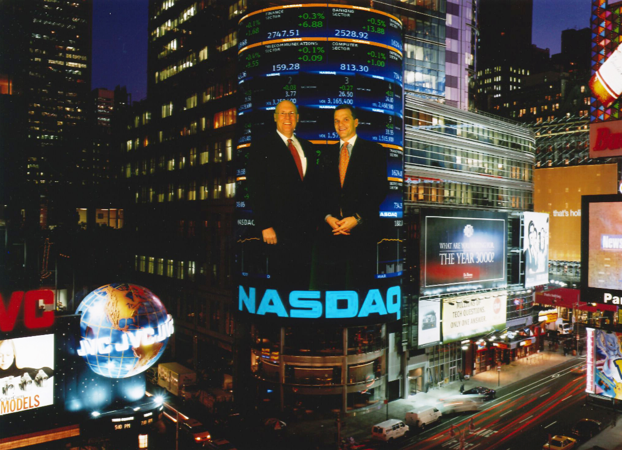 Mike Kubacki and David Findlay at NASDAQ