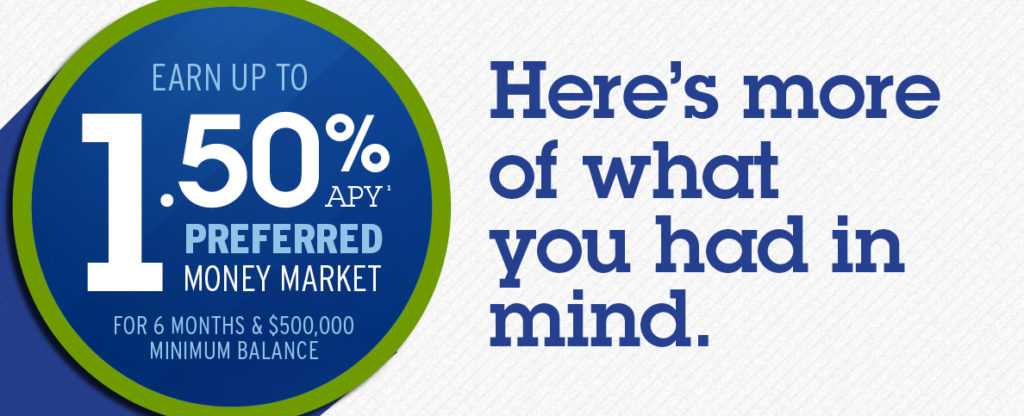 1.50% preferred money market promotion