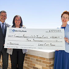 Donation presentation to St. Joseph County