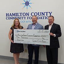 Donation presentation to Hamilton County