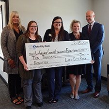 Donation presentation to LaGrange County