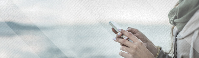 Woman using smartphone